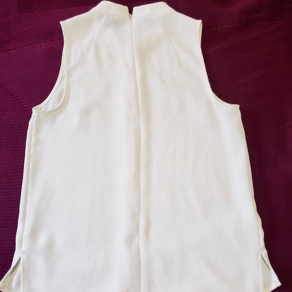 Ann Taylor White Dressy Tank - Picture 8 of 10